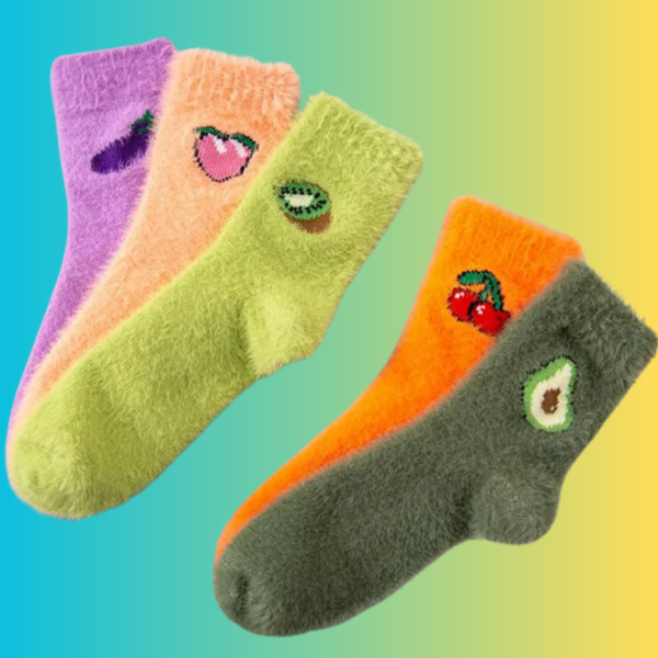 Floor Socks: Fuzzy Farm Friends