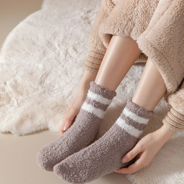 Floor Socks: The Cozy Collection - 4 Pairs