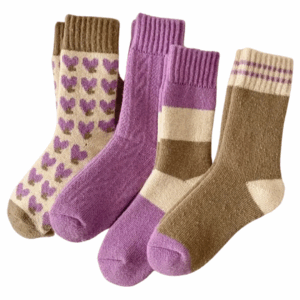 4 Pairs: Lavender Mocha Set
