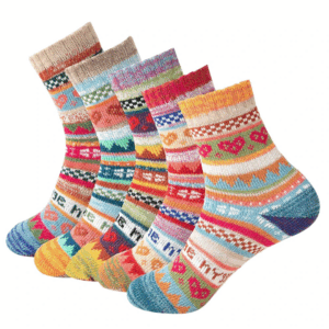 5 Pairs: Colorful Comfort Set