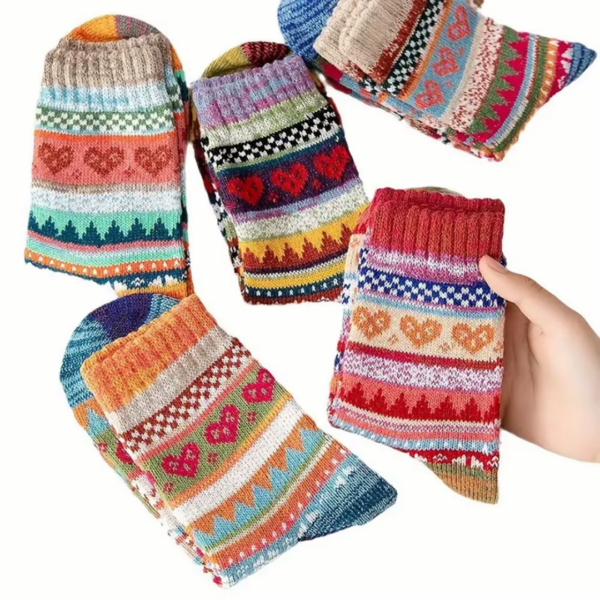 5 Pairs: Colorful Comfort Set - Image 2