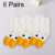 6 Pair - White Silly Goose