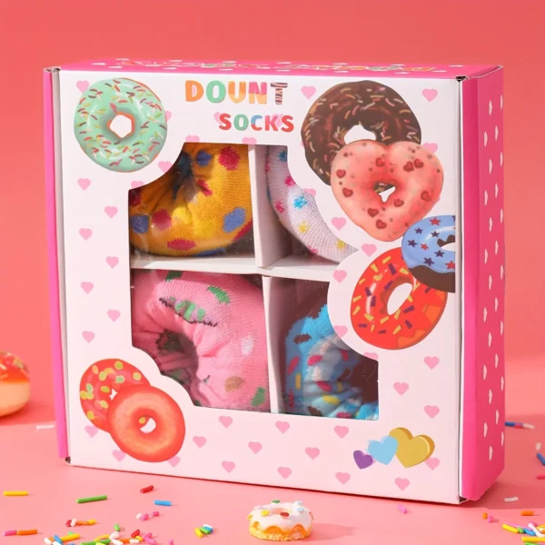 Gift Box: Donut - Sprinkle Strolls Set - 4 Pairs - Image 6