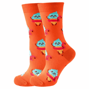 1 Pair: Flamingo Swirl