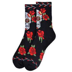 1 Pair: Skull & Roses