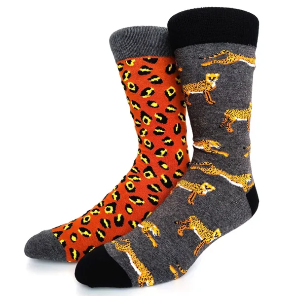 High Quality Combed Cotton AB Socks Food Pattern Long Tube Funny Happy Men Socks Novelty Skateboard Crew Casual Crazy Socks - Image 4