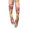 New Style 3D Printed Women Long Socks Creative Donut Ice Cream Harajuku Funny Food Street Casual Cotton Girl Knee Calf Socks - Image 2