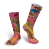 New Style 3D Printed Women Long Socks Creative Donut Ice Cream Harajuku Funny Food Street Casual Cotton Girl Knee Calf Socks - Image 4
