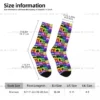 Old School Game Rainbow Red Blue Yellow Controller Men Women Socks Cycling Novelty Spring Summer Autumn Winter Stockings Gift - Image 4
