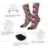 Old School Game Rainbow Red Blue Yellow Controller Men Women Socks Cycling Novelty Spring Summer Autumn Winter Stockings Gift - Image 5