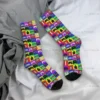 Old School Game Rainbow Red Blue Yellow Controller Men Women Socks Cycling Novelty Spring Summer Autumn Winter Stockings Gift