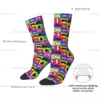 Old School Game Rainbow Red Blue Yellow Controller Men Women Socks Cycling Novelty Spring Summer Autumn Winter Stockings Gift - Image 6