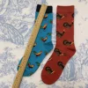 Adult Crew Unisex Cartoon Cock Rooster Crow Funny Cute Socks Chick Carapace Dopamine Color Pheasant Hen Little Chicken Young - Image 3
